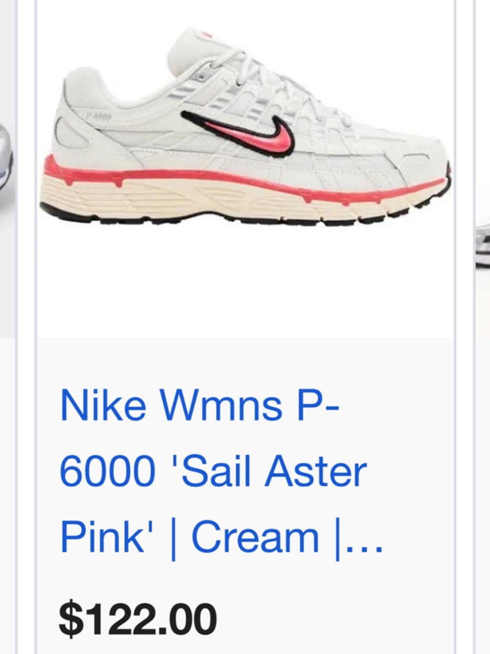 Women’s Nike White & Pink P-6000 - Picture 7 of 7